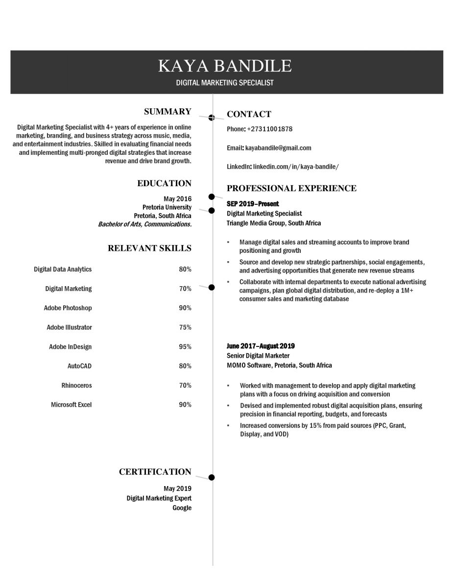 Best CV Template | MyJobMag